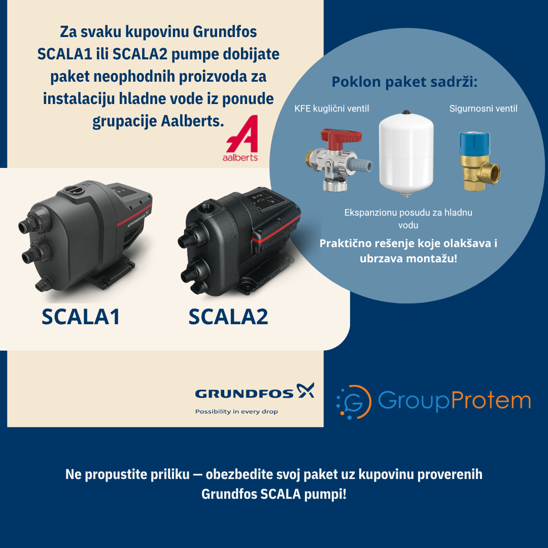 Group Protem i Grundfos letnja akcija – za savršeni pritisak vode!