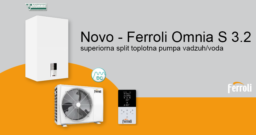 Toplotna pumpa split vazduh/voda FERROLI Omnia S 3.2