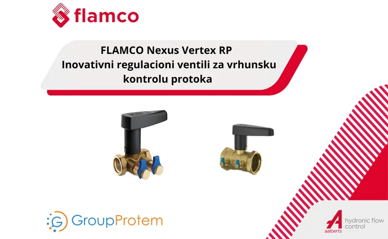  FLAMCO Nexus Vertex RP - Inovativni Regulatorni Ventili za Vrhunski Sistem Kontrole Protoka
