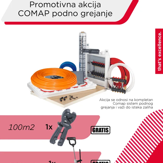 Comap prolećna akcija - podno grejanje