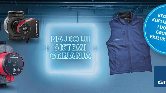 Grundfos jesenja kampanja 2022 - 5 pumpi = 1 prsluk na poklon