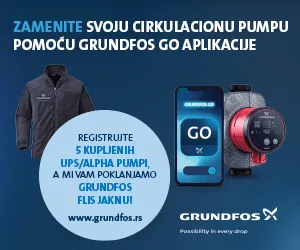 GRUNDFOS JESENJA KAMPANJA 2023 - 5 PUMPI = 1 GRUNDFOS FLIS JAKNA