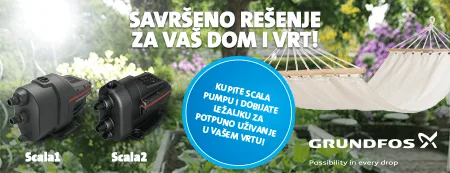 Grundfos prolećna kampanja 2023 - uživajte u ležaljci, Scala rešava ostalo