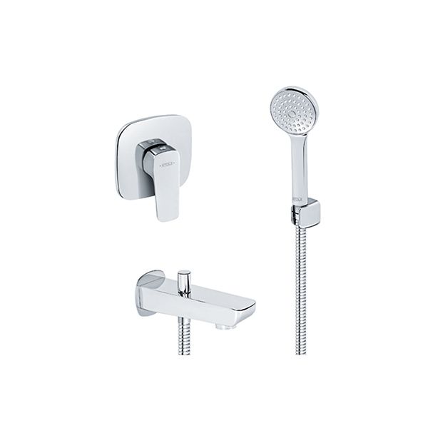 Baterija ROSAN STOLZ uzidna sa izlivom i ručnim tušem 131201